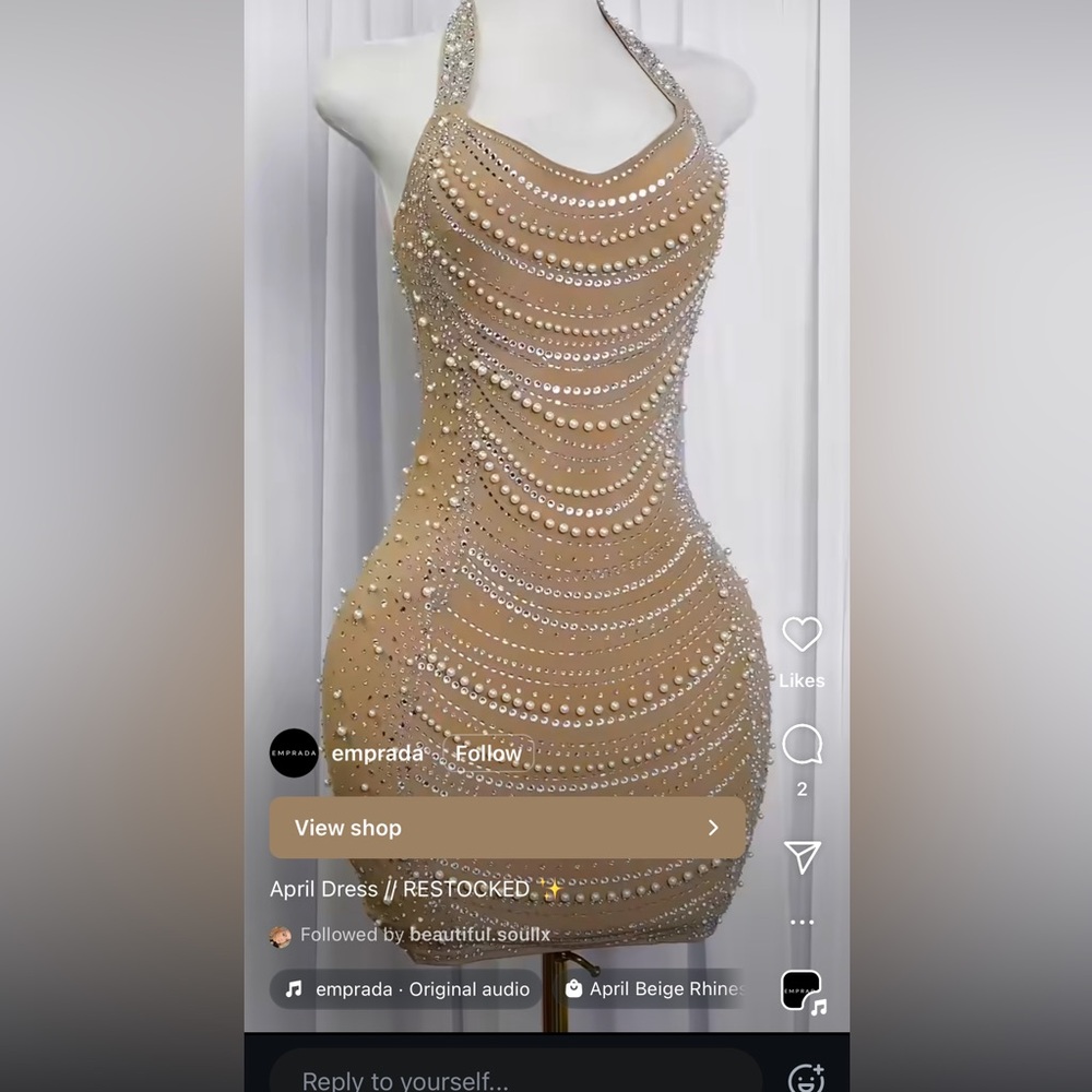 Créeme embellished dress